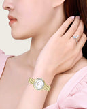 Buy Shop Swarovski Lovely Crystals White Dial Gold Steel Strap Watch for Women - 5242895 USA Online