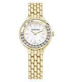 Buy Shop Swarovski Lovely Crystals White Dial Gold Steel Strap Watch for Women - 5242895 USA Online