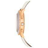 Buy Shop Swarovski Octea Chrono Crystals White Dial White Leather Strap Watch for Women - 5671150 USA Online
