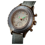 Buy Shop Swarovski Octea Chrono Crystals White Dial White Leather Strap Watch for Women - 5671150 USA Online