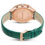 Buy Shop Swarovski Octea Chrono Green Dial Green Leather Strap Watch for Women - 5672931 USA Online