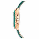 Buy Shop Swarovski Octea Chrono Green Dial Green Leather Strap Watch for Women - 5672931 USA Online