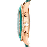 Buy Shop Swarovski Octea Chrono Green Dial Green Leather Strap Watch for Women - 5672931 USA Online
