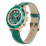 Buy Shop Swarovski Octea Chrono Green Dial Green Leather Strap Watch for Women - 5672931 USA Online