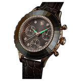 Buy Shop Swarovski Octea Chrono Grey Dial Grey Leather Strap Watch for Women - 5671153 USA Online