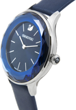 Swarovski Octea Nova Blue Dial Blue Leather Strap Watch for Women - 5295349