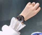 Buy Shop Swarovski Octea Lux Black Dial Black Leather Strap Watch for Women - 5414410 USA Online