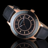 Buy Shop Swarovski Octea Lux Black Dial Black Leather Strap Watch for Women - 5414410 USA Online