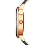 Buy Shop Swarovski Octea Lux Black Dial Black Leather Strap Watch for Women - 5414410 USA Online