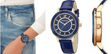 Buy Shop Swarovski Octea Lux Blue Dial Blue Leather Strap Watch for Women - 5414413 USA Online