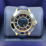 Buy Shop Swarovski Octea Lux Blue Dial Blue Leather Strap Watch for Women - 5414413 USA Online