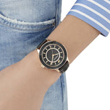 Buy Shop Swarovski Octea Lux Blue Dial Blue Leather Strap Watch for Women - 5414413 USA Online
