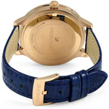 Buy Shop Swarovski Octea Lux Blue Dial Blue Leather Strap Watch for Women - 5414413 USA Online