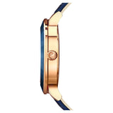 Buy Shop Swarovski Octea Lux Blue Dial Blue Leather Strap Watch for Women - 5414413 USA Online