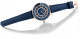Buy Shop Swarovski Octea Lux Blue Dial Blue Leather Strap Watch for Women - 5414413 USA Online