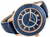 Buy Shop Swarovski Octea Lux Blue Dial Blue Leather Strap Watch for Women - 5414413 USA Online