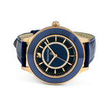 Buy Shop Swarovski Octea Lux Blue Dial Blue Leather Strap Watch for Women - 5414413 USA Online
