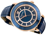 Buy Shop Swarovski Octea Lux Blue Dial Blue Leather Strap Watch for Women - 5414413 USA Online