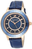 Buy Shop Swarovski Octea Lux Blue Dial Blue Leather Strap Watch for Women - 5414413 USA Online
