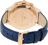 Buy Shop Swarovski Octea Lux Chrono Blue Dial Blue Leather Strap Watch for Women - 5563480 USA Online