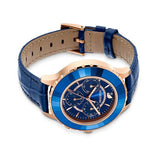 Buy Shop Swarovski Octea Lux Chrono Blue Dial Blue Leather Strap Watch for Women - 5563480 USA Online
