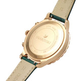 Buy Shop Swarovski Octea Lux Chrono Emerald Green Dial Green Leather Strap Watch for Women - 5452498 USA Online