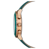 Buy Shop Swarovski Octea Lux Chrono Emerald Green Dial Green Leather Strap Watch for Women - 5452498 USA Online