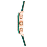 Buy Shop Swarovski Octea Lux Chrono Emerald Green Dial Green Leather Strap Watch for Women - 5452498 USA Online