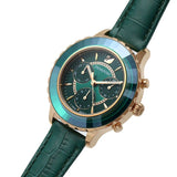 Buy Shop Swarovski Octea Lux Chrono Emerald Green Dial Green Leather Strap Watch for Women - 5452498 USA Online