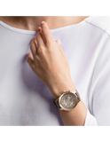 Buy Shop Swarovski Octea Lux Chrono Grey Dial Grey Leather Strap Watch for Women - 5452495 USA Online