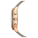 Buy Shop Swarovski Octea Lux Chrono Grey Dial Grey Leather Strap Watch for Women - 5452495 USA Online