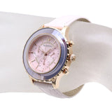 Buy Shop Swarovski Octea Lux Chrono Pink Dial Pink Leather Strap Watch for Women - 5452501 USA Online