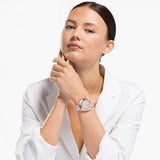 Buy Shop Swarovski Octea Lux Chrono Pink Dial Pink Leather Strap Watch for Women - 5452501 USA Online