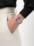 Buy Shop Swarovski Octea Lux Chrono Pink Dial Pink Leather Strap Watch for Women - 5452501 USA Online