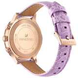 Buy Shop Swarovski Octea Lux Chrono Purple Dial Purple Leather Strap Watch for Women - 5632263 USA Online
