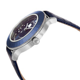 Buy Shop Swarovski Octea Lux Moon Crystal Blue Dial Blue Leather Strap Watch for Women - 5516305 USA Online
