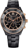 Buy Shop Swarovski Octea Lux Sport Black Dial Black Steel Strap Unisex Watch - 5610472 USA Online