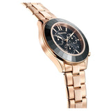 Buy Shop Swarovski Octea Lux Sport Chronograph Black Dial Rose Gold Steel Strap Watch for Women - 5610478 USA Online