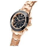 Buy Shop Swarovski Octea Lux Sport Chronograph Black Dial Rose Gold Steel Strap Watch for Women - 5610478 USA Online