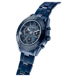 Buy Shop Swarovski Octea Lux Sport Chronograph Blue Dial Blue Steel Strap Watch for Women - 5610475 USA Online