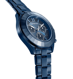Buy Shop Swarovski Octea Lux Sport Chronograph Blue Dial Blue Steel Strap Watch for Women - 5610475 USA Online