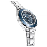 Buy Shop Swarovski Octea Lux Sport Chronograph Blue Dial Silver Steel Strap Watch for Women - 5610481 USA Online