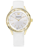 Swarovski Octea Nova Quartz White Dial White Leather Strap Watch for Women - 5295337