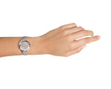 Buy Shop Swarovski Octea Nova Beige Dial Grey Leather Strap Watch for Women - 5649999 USA Online
