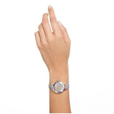Buy Shop Swarovski Octea Nova Beige Dial Grey Leather Strap Watch for Women - 5649999 USA Online