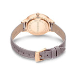 Buy Shop Swarovski Octea Nova Beige Dial Grey Leather Strap Watch for Women - 5649999 USA Online