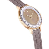 Buy Shop Swarovski Octea Nova Beige Dial Grey Leather Strap Watch for Women - 5649999 USA Online