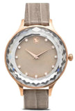 Buy Shop Swarovski Octea Nova Beige Dial Grey Leather Strap Watch for Women - 5649999 USA Online