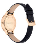 Buy Shop Swarovski Octea Nova Black Dial Black Leather Strap Watch for Women - 5650033 USA Online