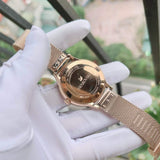 Buy Shop Swarovski Octea Nova Black Dial Rose Gold Mesh Bracelet Watch for Women - 5430424 USA Online